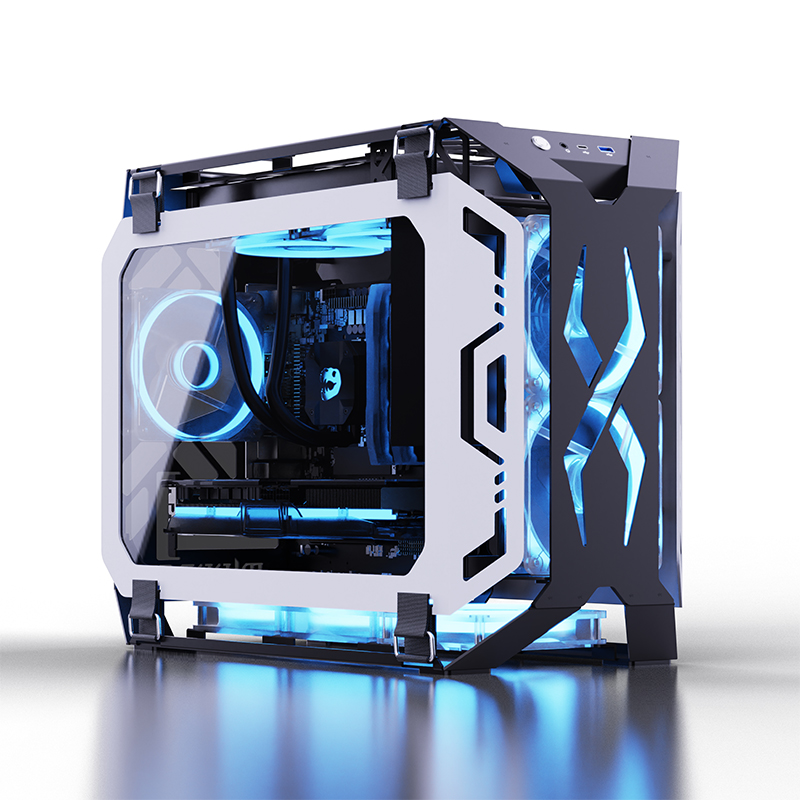 Pc Chassis - Lovingcool Neues Design Offenes Gaming-Gehäuse Gehärtetes