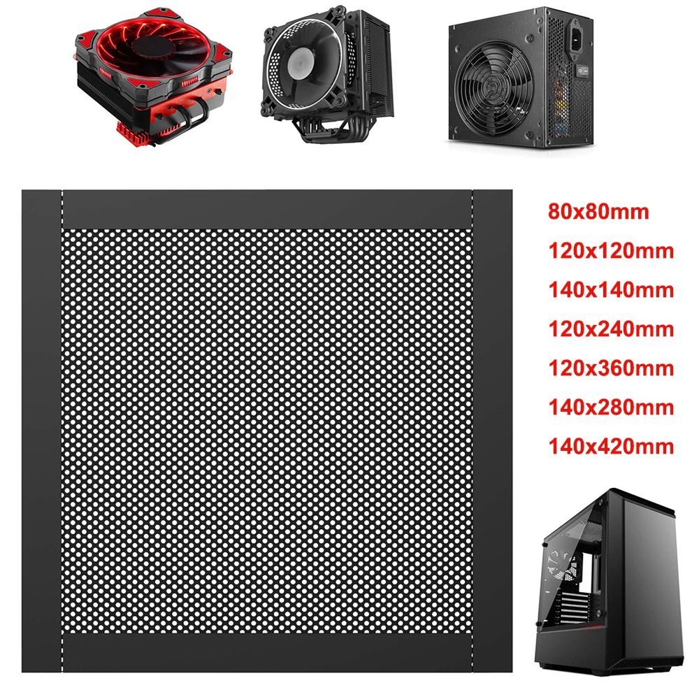 Dust Filter Pc - Neue PVC-Staubfilterabdeckung mit Magnetrahmen, schwarzer PC-Kühlerfilter,