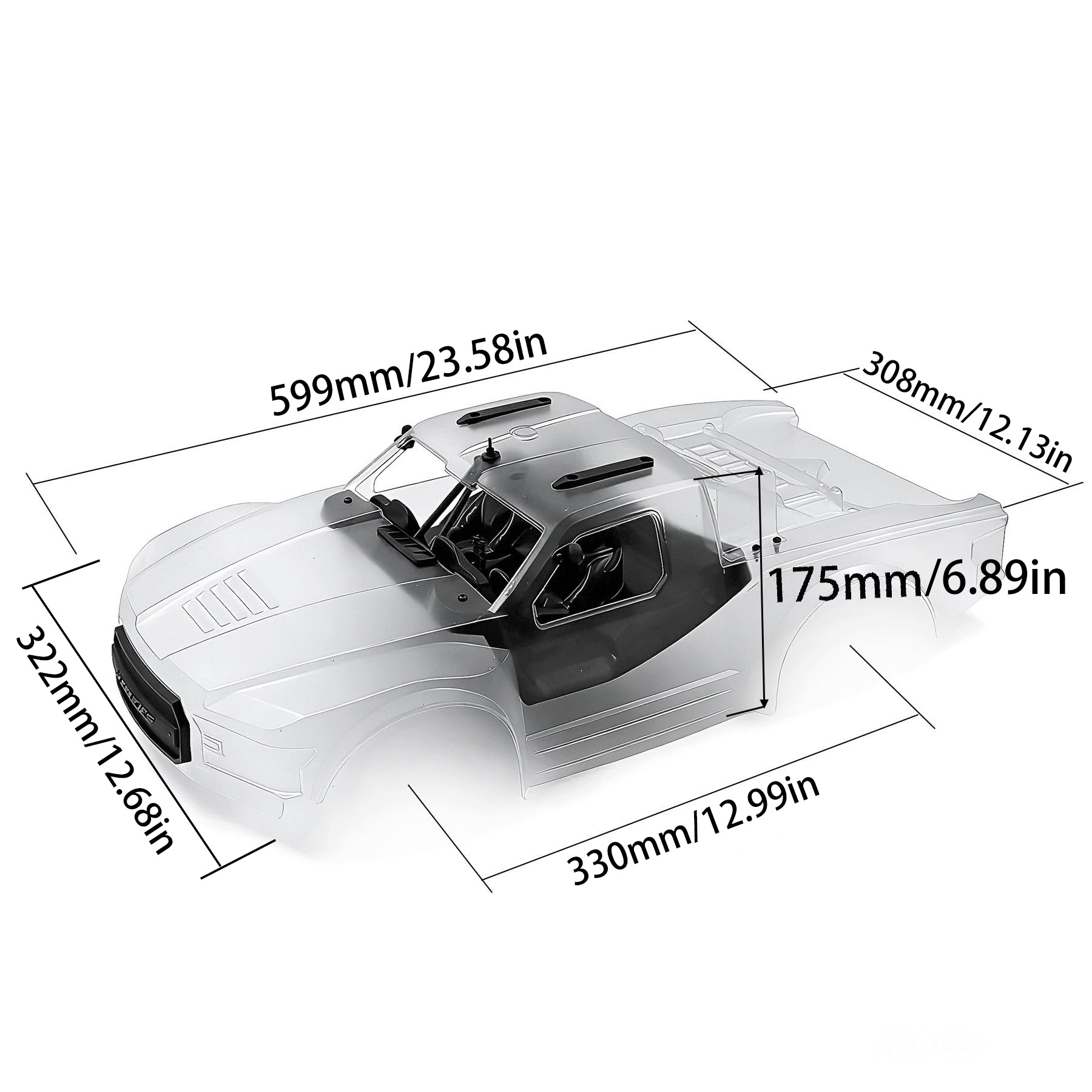 1:10 Short Course Truck PC-Kar – Pc Chassis Bewertung und Preis