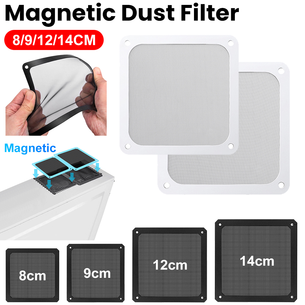 1/2X 8/9/12/14 cm Magnetische  – Dust Filter Pc Bewertung und Preis
