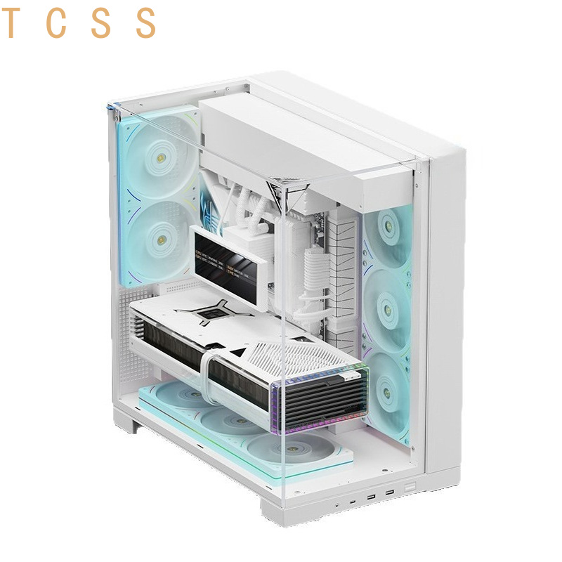 Weißes Panorama-Dreifach-Hartg – Pc Chassis Bewertung und Preis