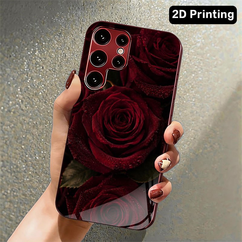 Glas-Handyhülle mit dunkelrote – Computer Case Bewertung und Preis